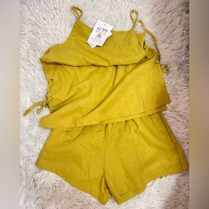 Yellow Top & Short Set
FREE T-Shirt With Order